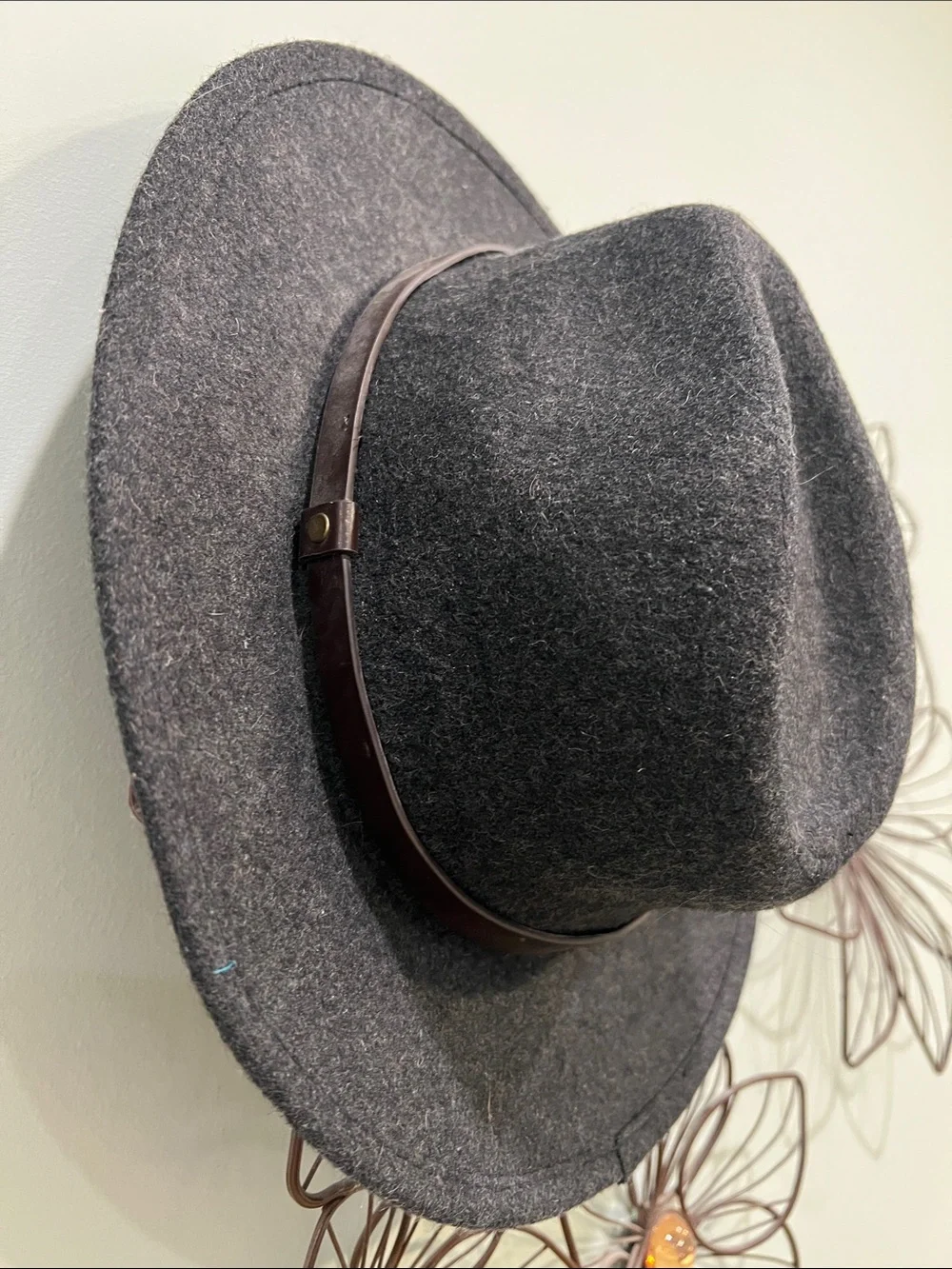 GAP Kids Charcoal Gray Felt Fedora Hat